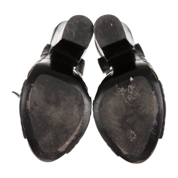 PRADA Leather Peep-toe Pump - Picture 4 of 7